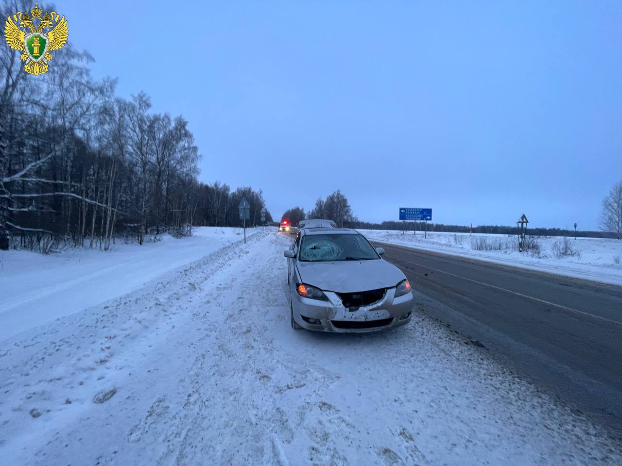 По оперативной информации 20.01.2026 около 07 час.15 мин. на 26 километре автодороги «Козьмодемьянск- Большой Сундырь» 39-летний водитель автомобиля Мазда 3 совершил наезд на женщину 1948 г.р., которая передвигалась по краю проезжей части.