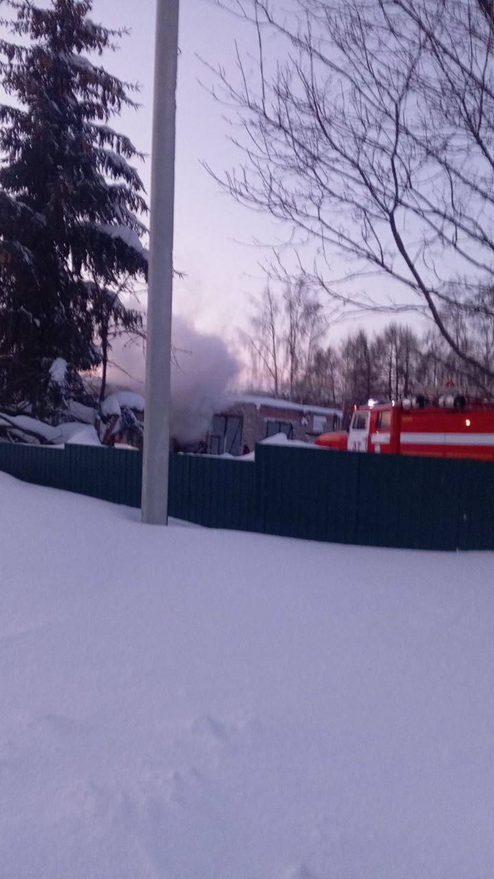 Сегодня утром произошло возгорание в одном из гаражей ГК «Медик».
