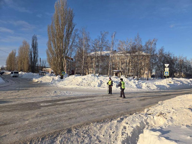 В Козьмодемьянске автоинспекторы контролируют состояние дорог в зимний период