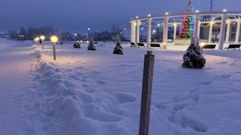 В Козьмодемьянске юные вандалы разбили новые фонари в техносквере «Сияние»