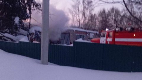 Сегодня утром произошло возгорание в одном из гаражей ГК «Медик».