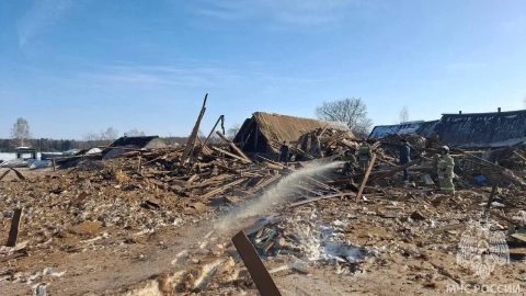 В Юринском районе взрыв газового баллона привёл к обрушению дома